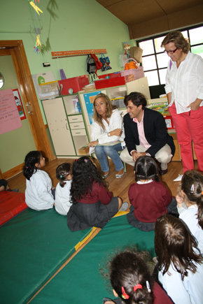 El alclalde visitó a los alumnos de Colegio San Gregorio